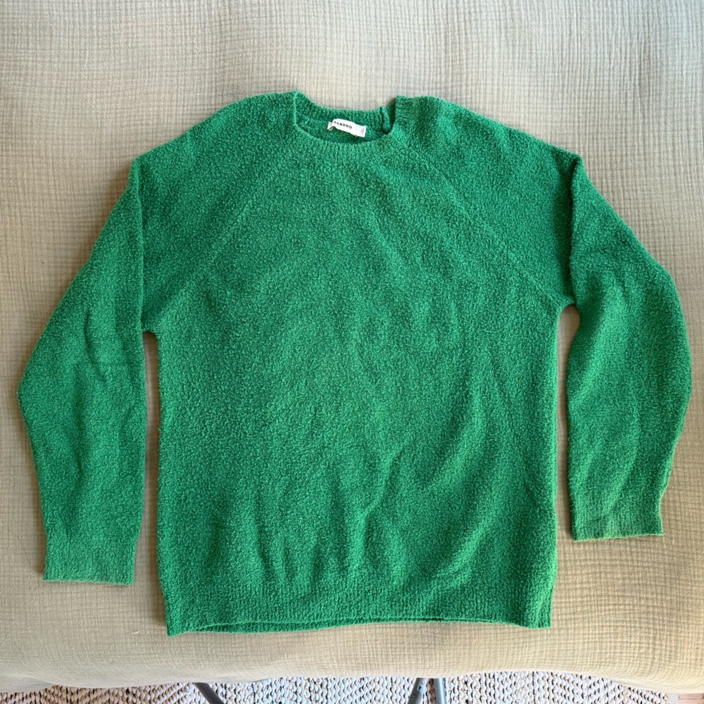 Sandro Green Crewneck Sweater for Men